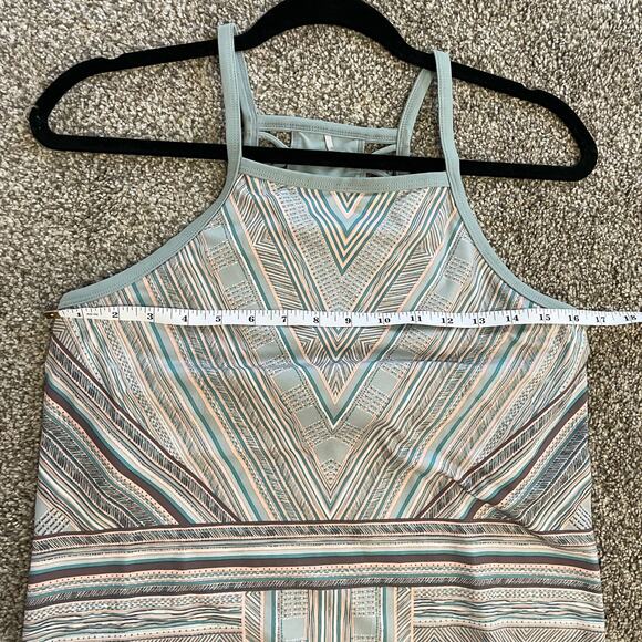 Prana Ardor Dress Aqua Halter Built in Bra Size Medium - Picture 5 of 7